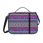 Native Tribal Ethnic Rose Pattern Print Shoulder Strap Bible Bag