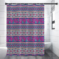 Native Tribal Ethnic Rose Pattern Print Shower Curtain