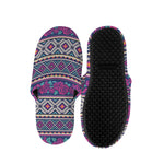 Native Tribal Ethnic Rose Pattern Print Slippers