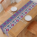 Native Tribal Ethnic Rose Pattern Print Table Runner