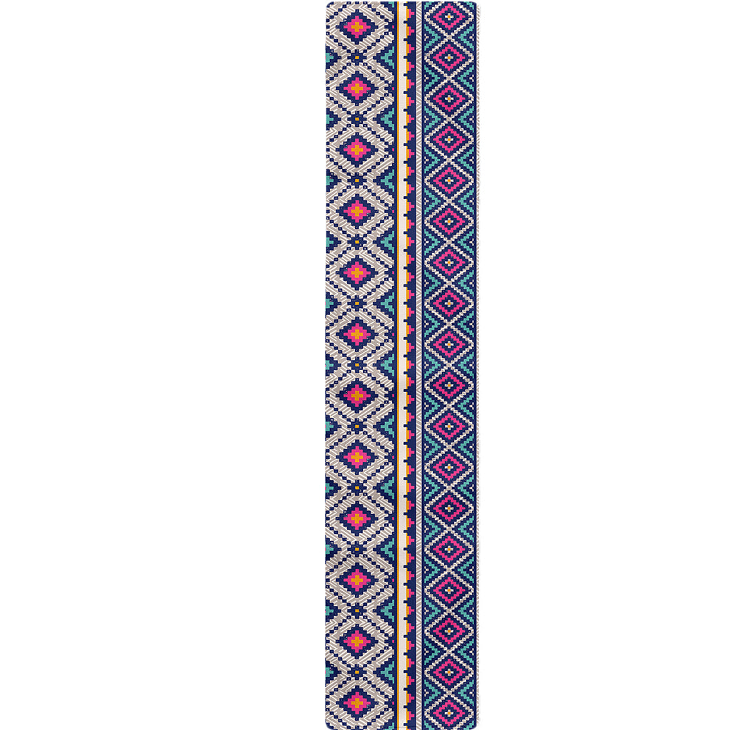 Native Tribal Ethnic Rose Pattern Print Table Runner