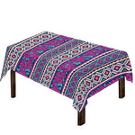 Native Tribal Ethnic Rose Pattern Print Tablecloth