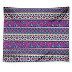 Native Tribal Ethnic Rose Pattern Print Tapestry