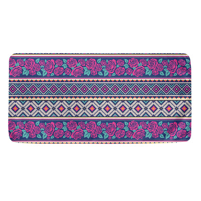 Native Tribal Ethnic Rose Pattern Print Towel