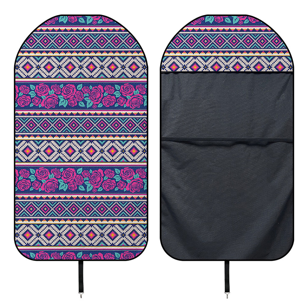 Native Tribal Ethnic Rose Pattern Print Waterproof Car Seat Cover