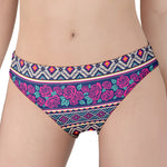 Native Tribal Ethnic Rose Pattern Print Women's Panties