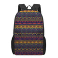 Native Tribal Indian Pattern Print 17 Inch Backpack