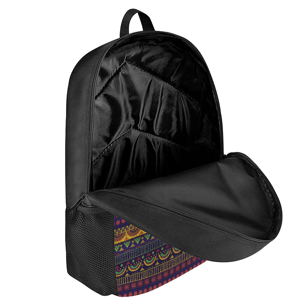 Native Tribal Indian Pattern Print 17 Inch Backpack