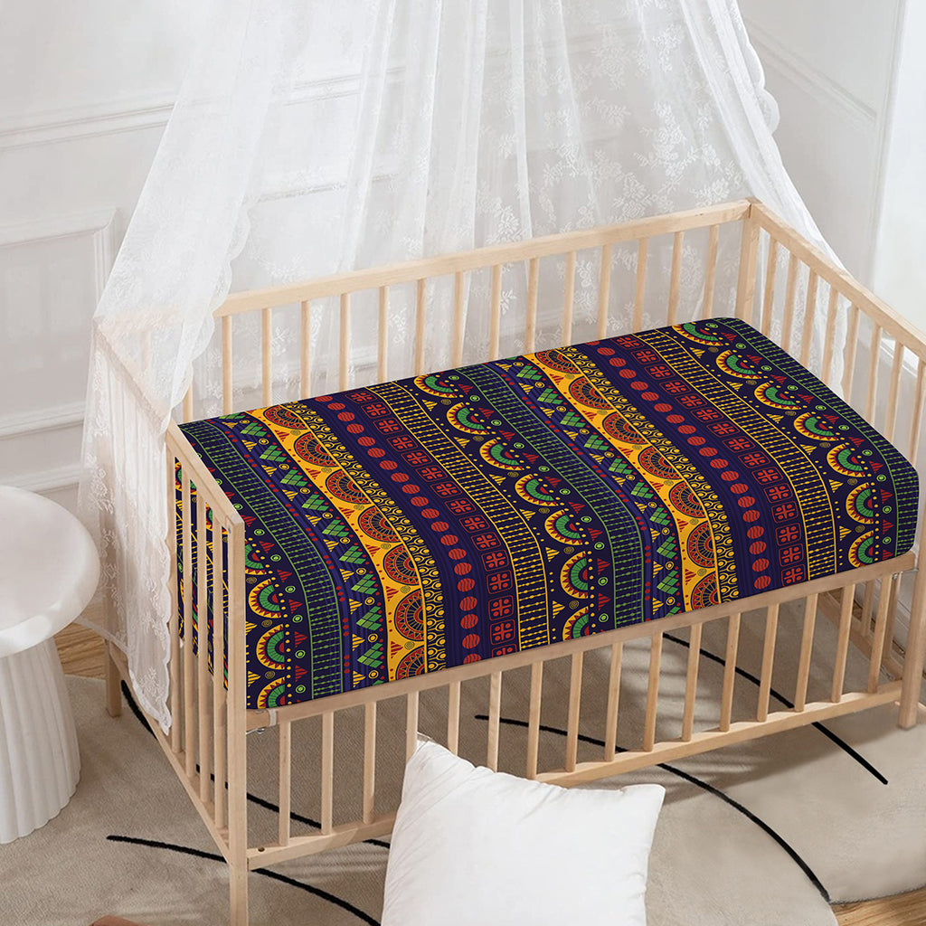 Native Tribal Indian Pattern Print Baby Crib Sheet