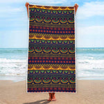 Native Tribal Indian Pattern Print Beach Towel