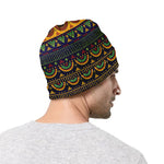 Native Tribal Indian Pattern Print Beanie