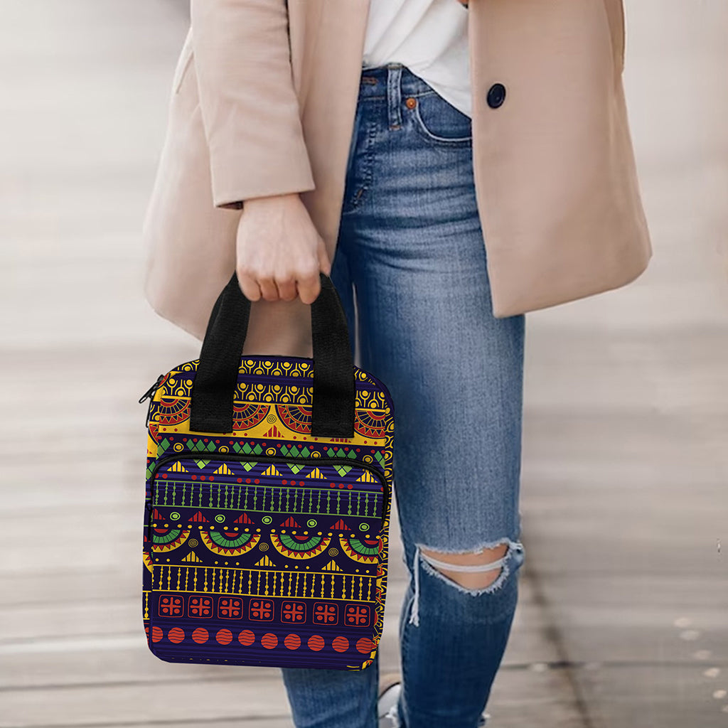Native Tribal Indian Pattern Print Bible Tote Bag