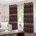 Native Tribal Indian Pattern Print Blackout Grommet Curtains
