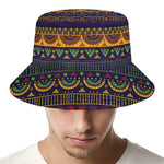 Native Tribal Indian Pattern Print Bucket Hat