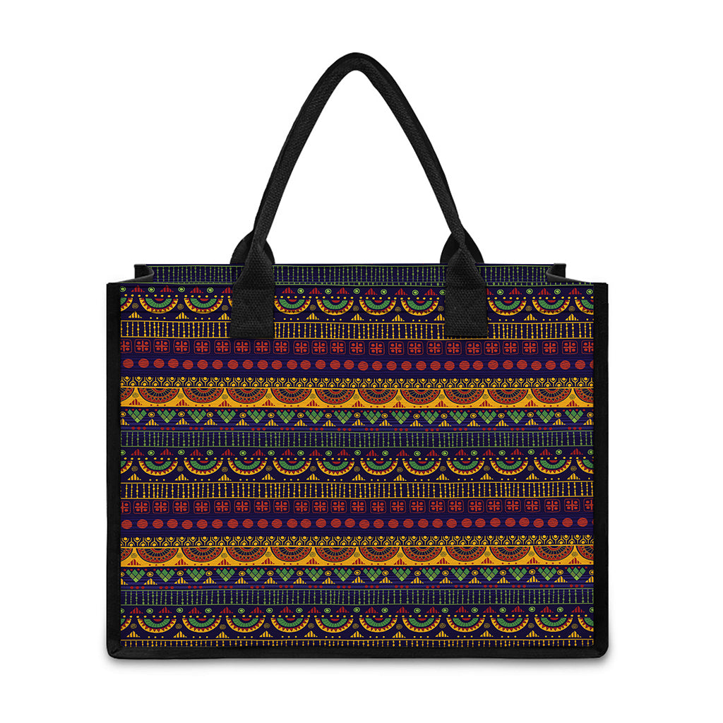 Native Tribal Indian Pattern Print Canvas Tote Bag