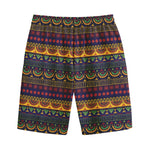 Native Tribal Indian Pattern Print Cotton Shorts