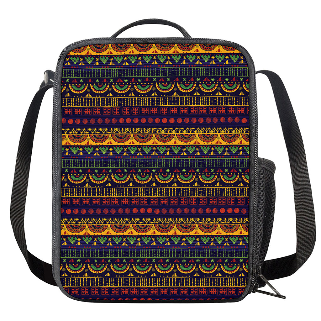 Native Tribal Indian Pattern Print Crossbody Lunch Bag