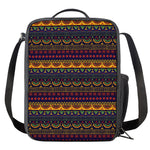 Native Tribal Indian Pattern Print Crossbody Lunch Bag