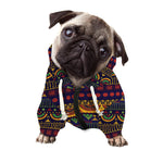 Native Tribal Indian Pattern Print Dog Zip Up Hoodie
