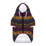 Native Tribal Indian Pattern Print Dog Zip Up Hoodie