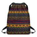 Native Tribal Indian Pattern Print Drawstring Backpack