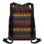 Native Tribal Indian Pattern Print Drawstring Backpack
