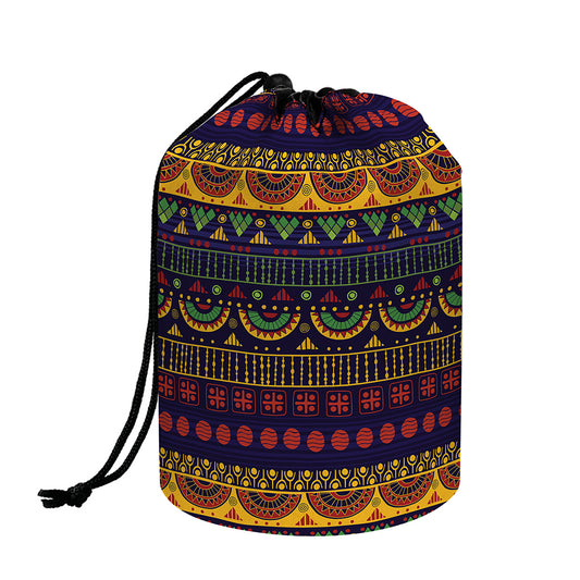 Native Tribal Indian Pattern Print Drawstring Makeup Bag