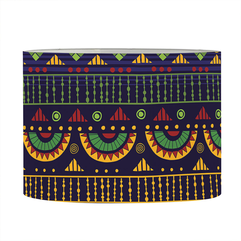 Native Tribal Indian Pattern Print Drum Lamp Shade