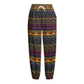 Native Tribal Indian Pattern Print Fleece Lined Knit Pants