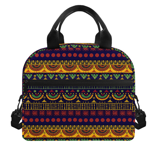 Native Tribal Indian Pattern Print Insulated Lunch Bag