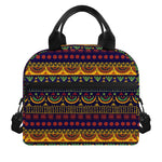 Native Tribal Indian Pattern Print Insulated Lunch Bag