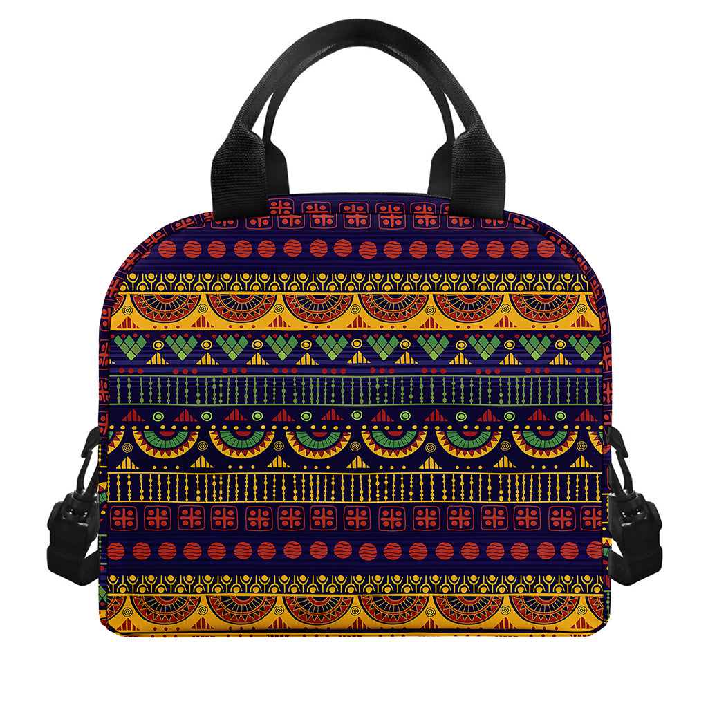 Native Tribal Indian Pattern Print Insulated Lunch Bag