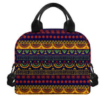 Native Tribal Indian Pattern Print Insulated Lunch Bag