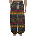 Native Tribal Indian Pattern Print Lantern Pants