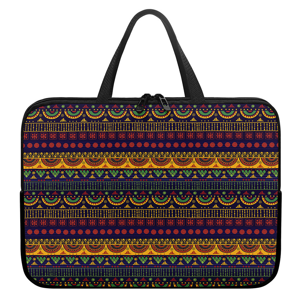 Native Tribal Indian Pattern Print Laptop Sleeve With Handle