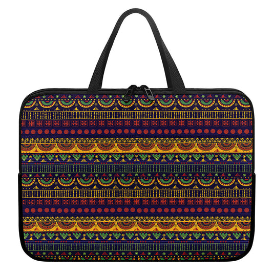 Native Tribal Indian Pattern Print Laptop Sleeve With Handle