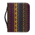 Native Tribal Indian Pattern Print Leather Bible Cover