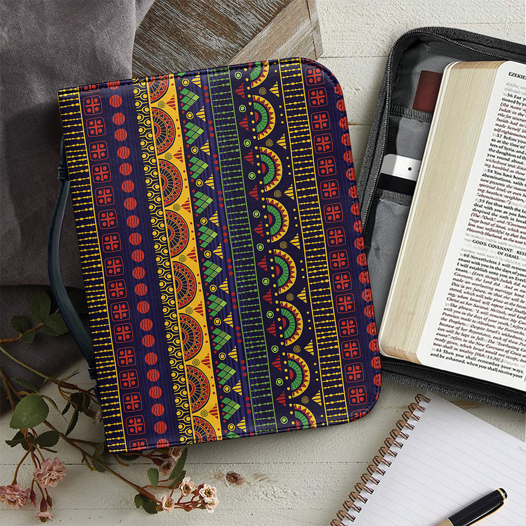 Native Tribal Indian Pattern Print Leather Bible Cover