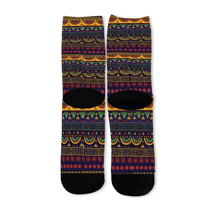 Native Tribal Indian Pattern Print Long Socks