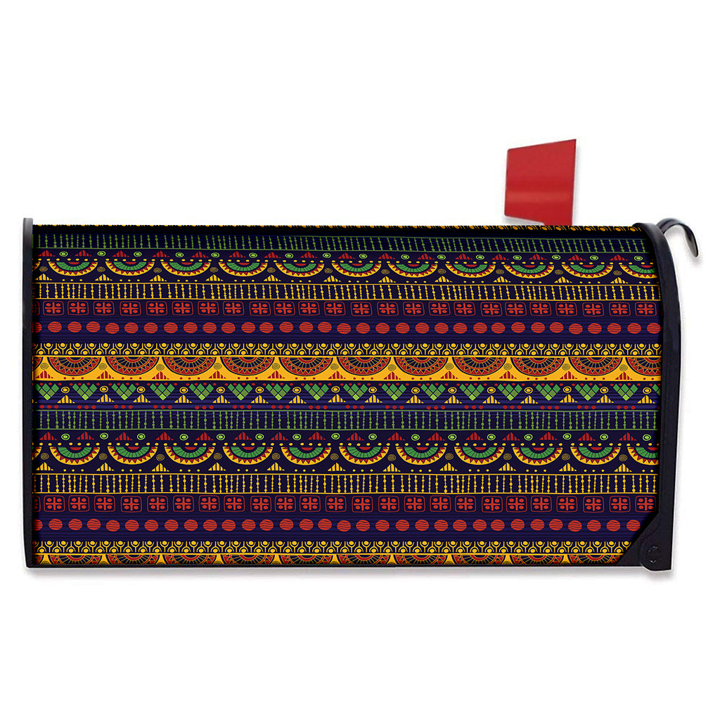 Native Tribal Indian Pattern Print Mailbox Cover
