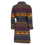 Native Tribal Indian Pattern Print Men's Bathrobe