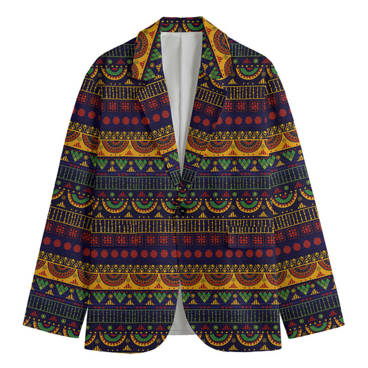 Native Tribal Indian Pattern Print Men's Blazer
