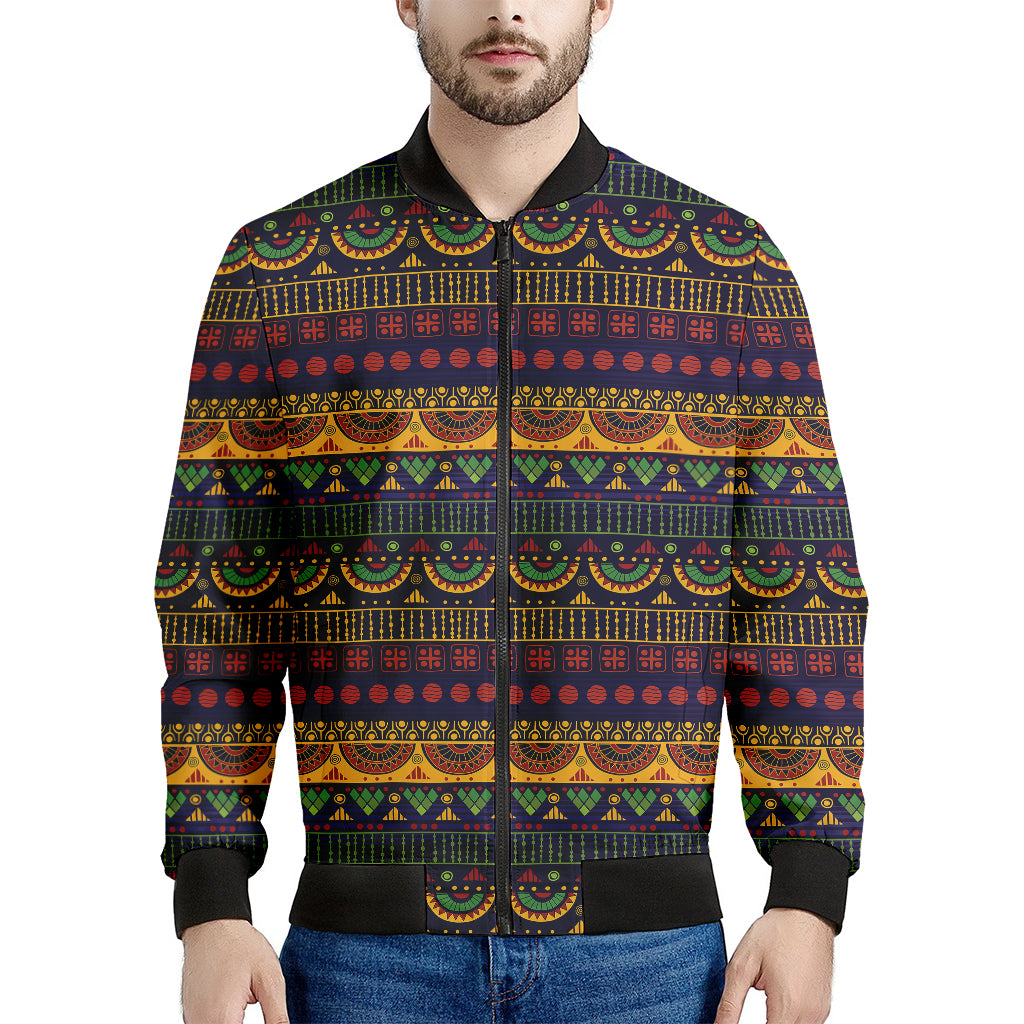 Native Tribal Indian Pattern Print Men's Bomber Jacket