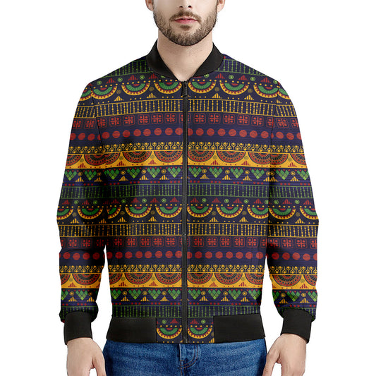 Native Tribal Indian Pattern Print Men's Bomber Jacket