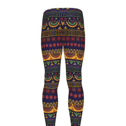Native Tribal Indian Pattern Print Men's leggings