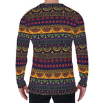 Native Tribal Indian Pattern Print Men's Long Sleeve T-Shirt