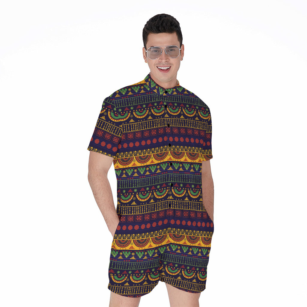 Native Tribal Indian Pattern Print Men's Rompers