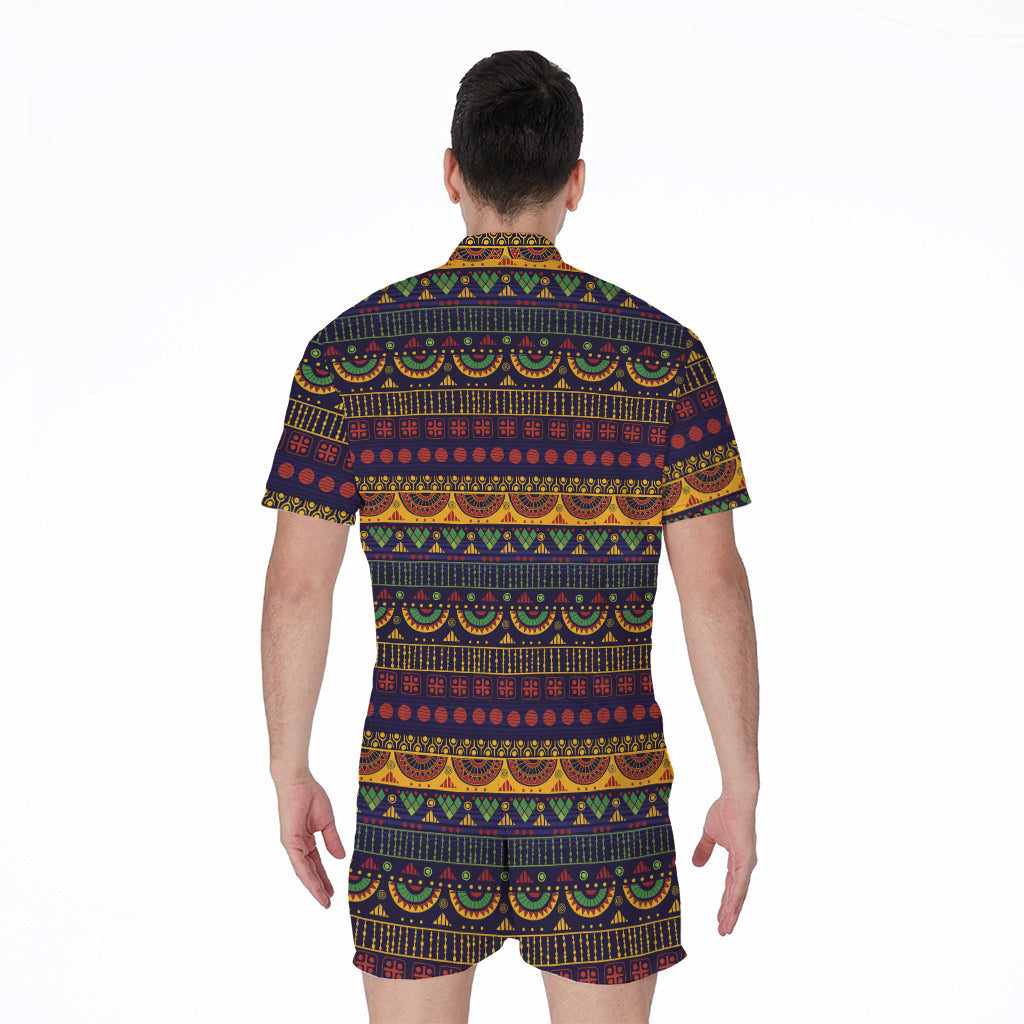Native Tribal Indian Pattern Print Men's Rompers