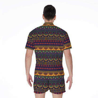 Native Tribal Indian Pattern Print Men's Rompers