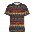 Native Tribal Indian Pattern Print Men's Athletic T-Shirt